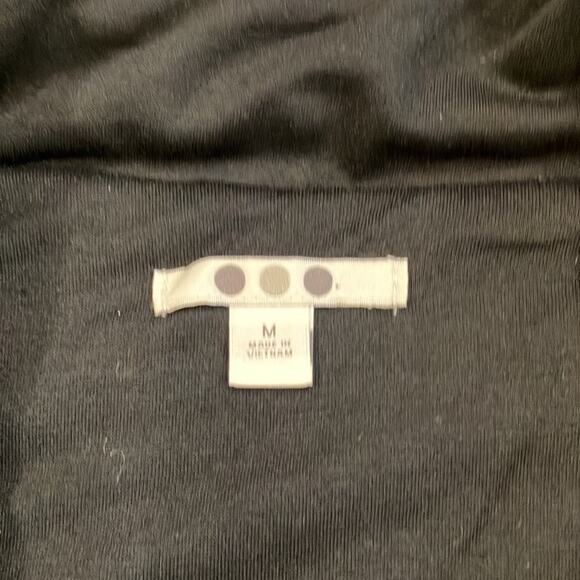 NWT THREE DOTS Black Quilted Chevron SUPER SOFT Jacket M - Picture 5 of 10